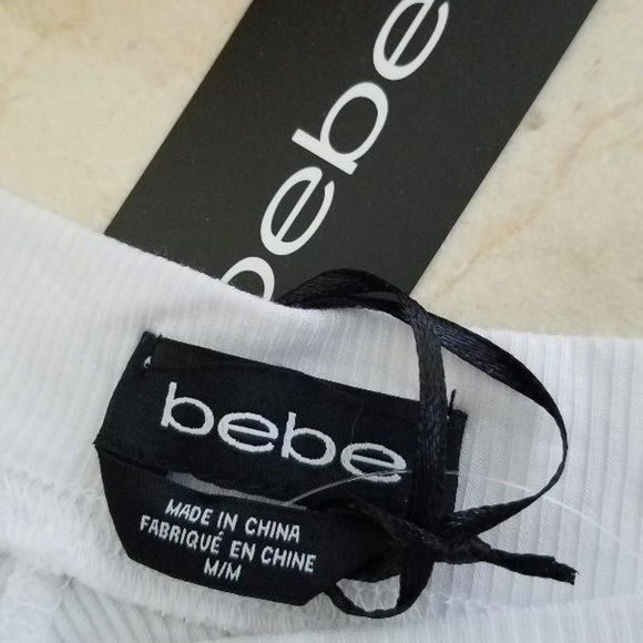 Bebe Jade Gradient Embellshed Logo Top - Size M - Picture 6 of 8